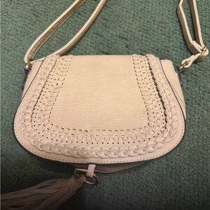 Elegant Cream Crossbody Bag